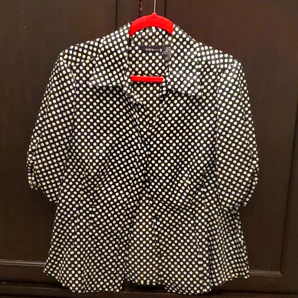 Polka dot blouse